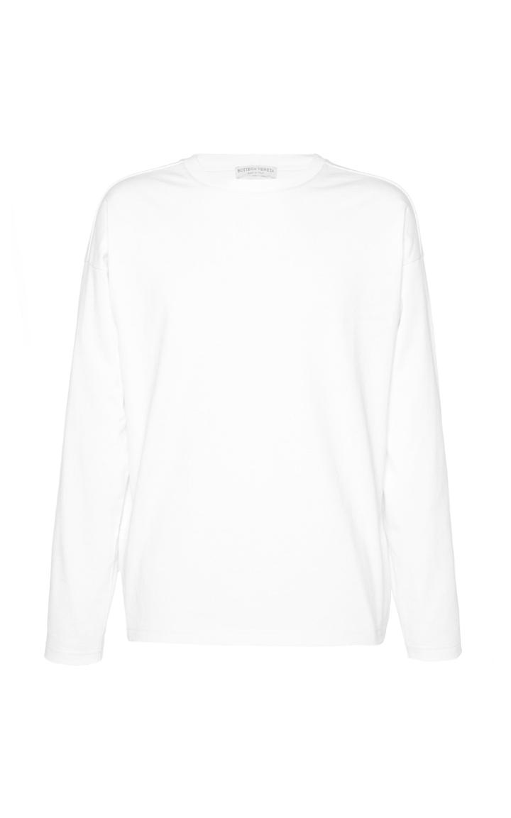 Bottega Veneta Long Sleeve Cotton Crewneck T-shirt