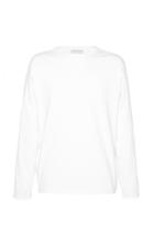 Bottega Veneta Long Sleeve Cotton Crewneck T-shirt