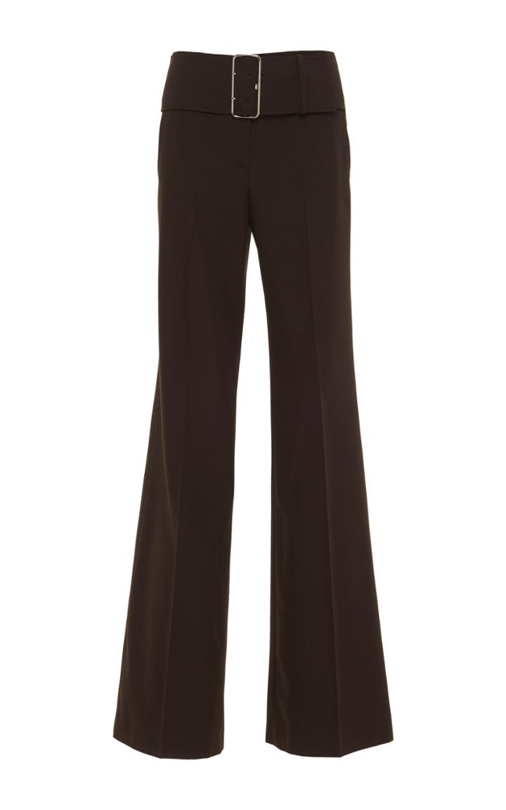 Emilio Pucci Buckle Front Flared Trouser