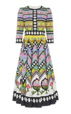 Moda Operandi Andrew Gn Printed Cotton Midi Dress