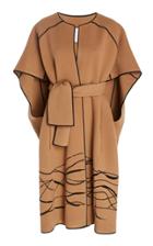 Noon By Noor Carlin Tipped Embellished-hem Poncho