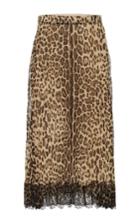 Red Valentino Leopard Skirt