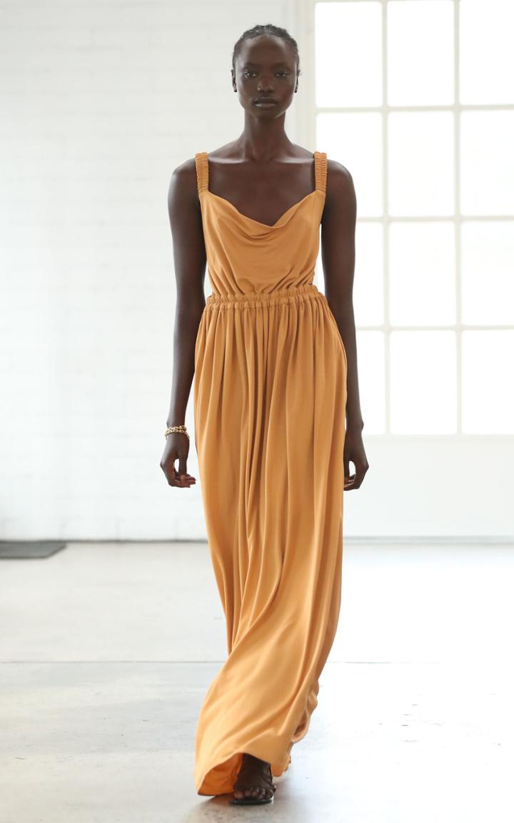 Matteau Swim Open Back Cowl Dress