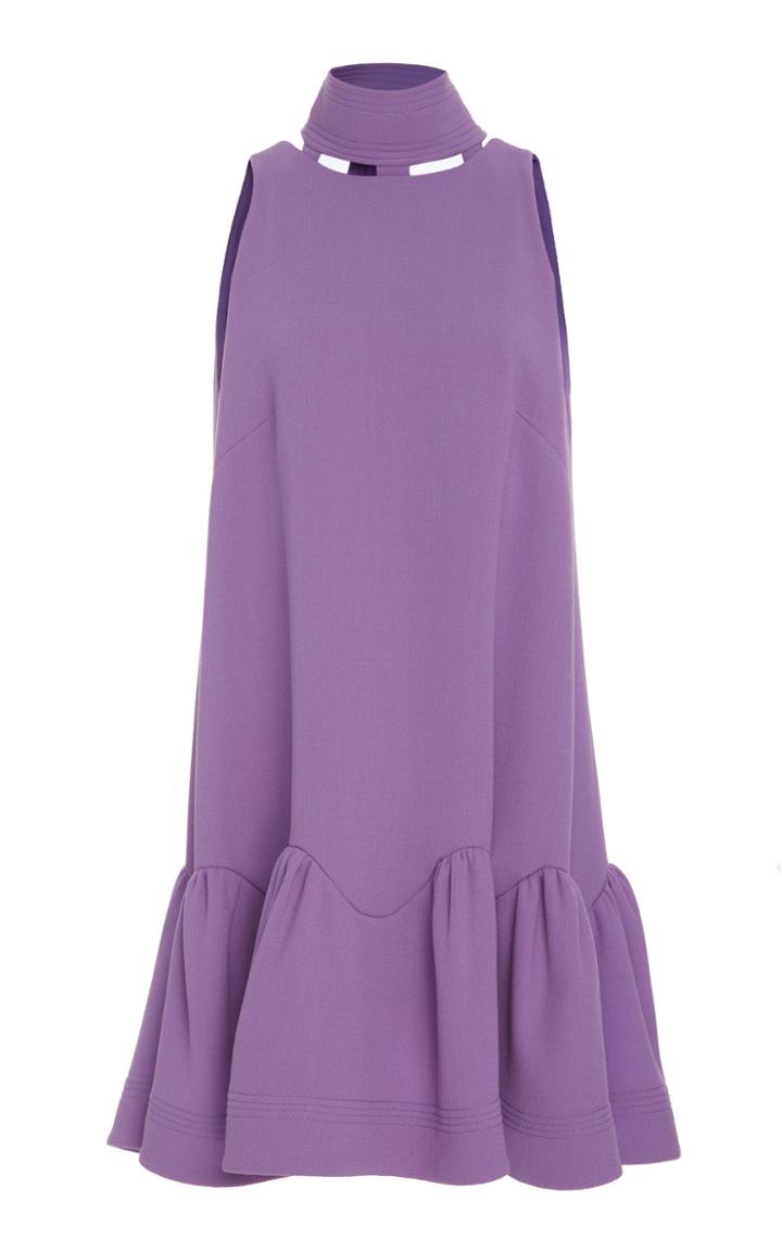 Lela Rose Wave Flounce Hem Dress