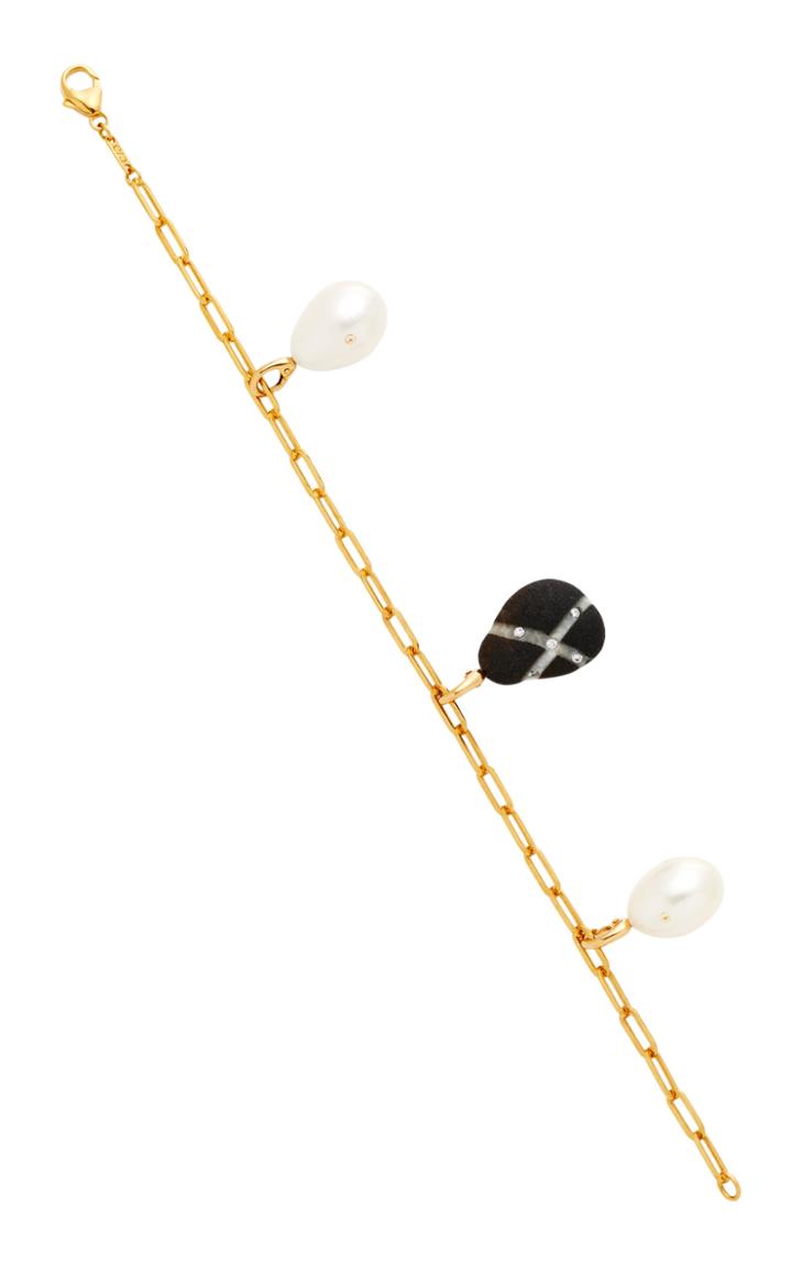 Cvc Stones One-of-a-kind Escape & Pearl Charm Bracelet