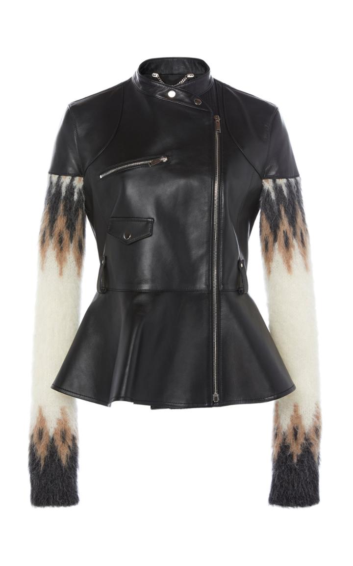 Altuzarra Anika Peplum Leather Jacket