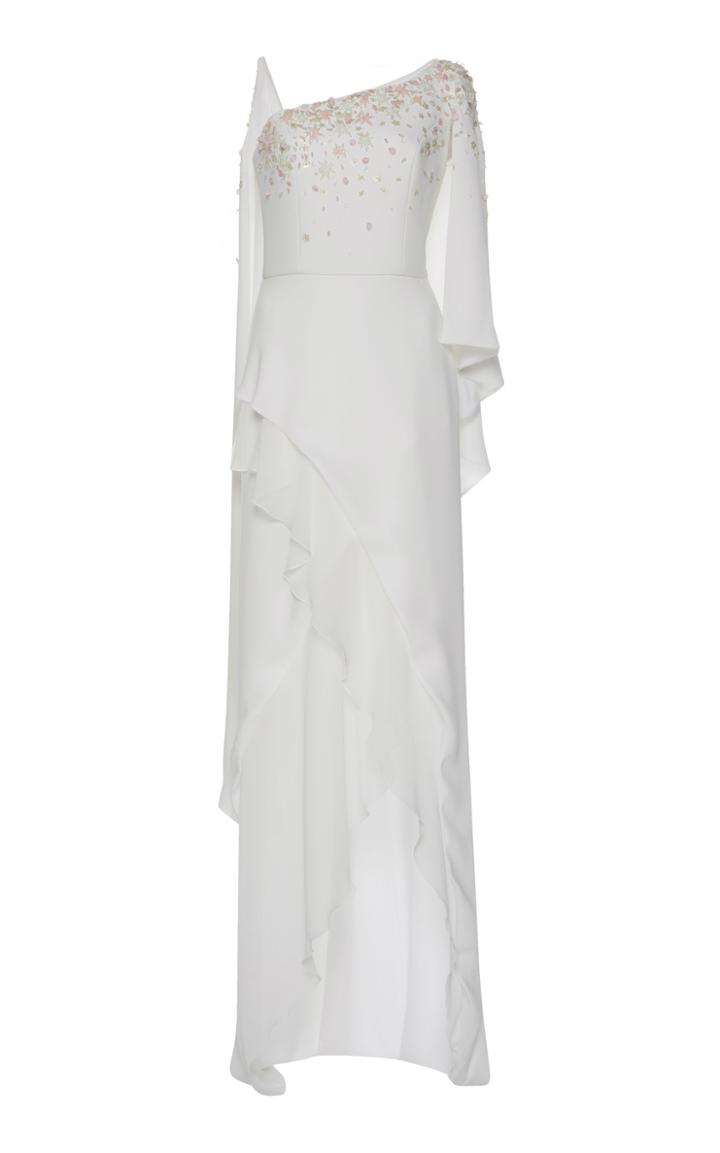 Georges Hobeika One Shoulder Asymmetrical Gown