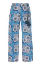 Figue Zulu Cropped Printed Cotton-twill Pants