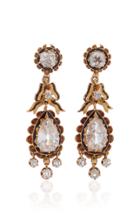 Keyamour Victorian 18k Gold Diamond And Enamel Earrings