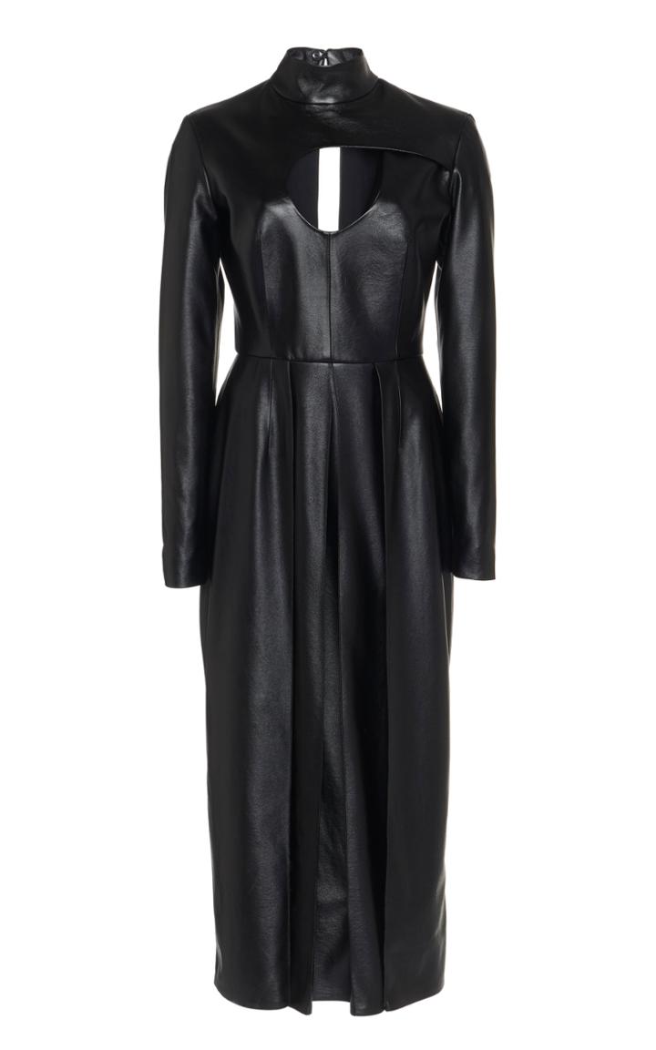 Moda Operandi Matriel Swirl Cut Out Pleated Dress