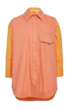 Moda Operandi Bouguessa Two-tone Cotton Shirt Size: Xs