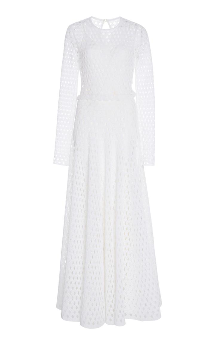 Maison Rabih Kayrouz Eyelet-detail Maxi Dress