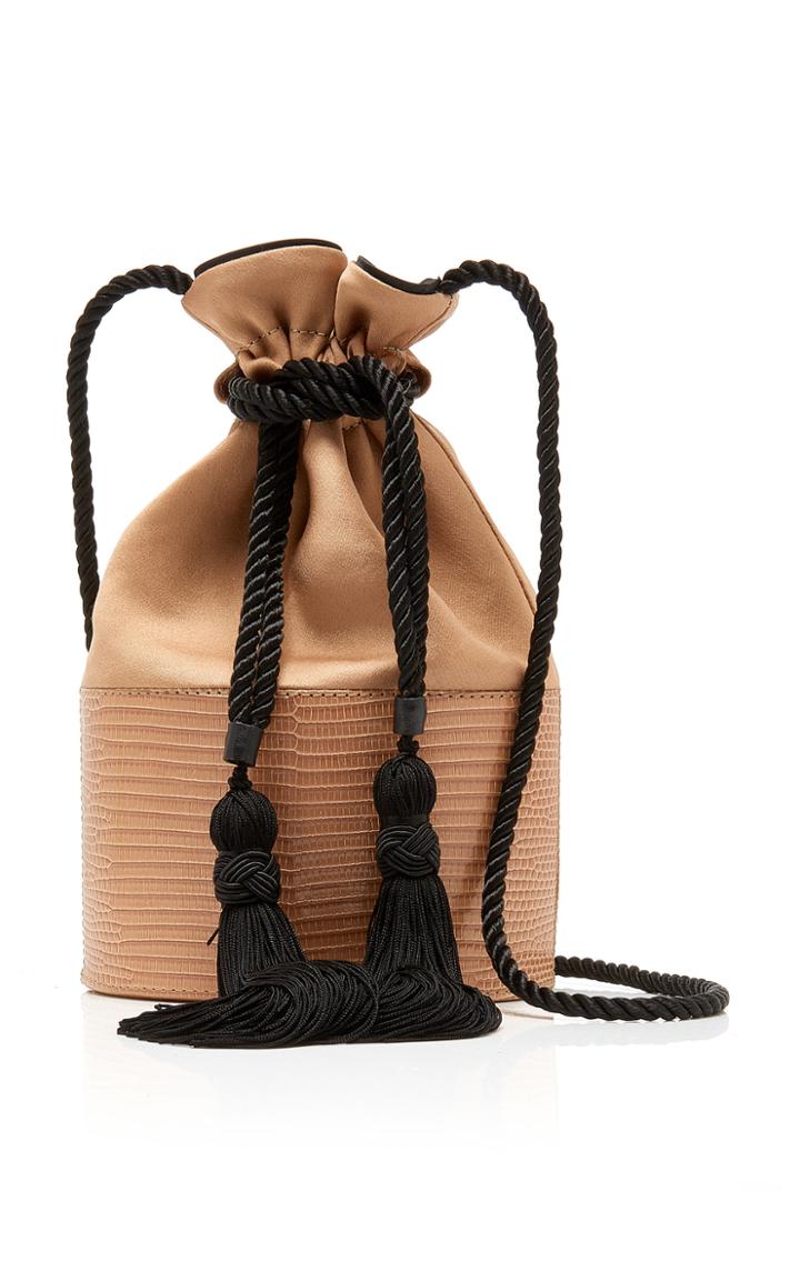 Hunting Season Lola Small Tasseled Lizard And Satin Pouch