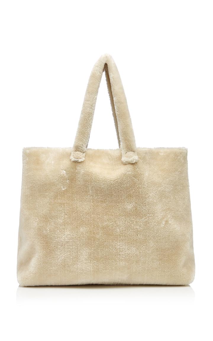Apparis Stephanie Reversible Faux Fur And Leather Tote