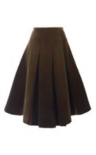 Simone Rocha Bonded Velvet Pleated Skirt