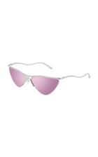 Balenciaga Curve Cat-eye Metal Sunglasses