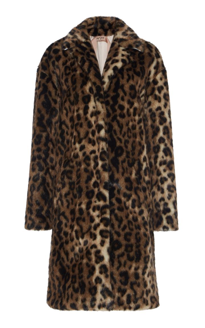 N 21 N&deg;21 Beth Leopard Faux Fur Coat
