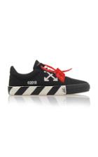 Off-white C/o Virgil Abloh Vulcanised Striped Low-top Leather Sneakers