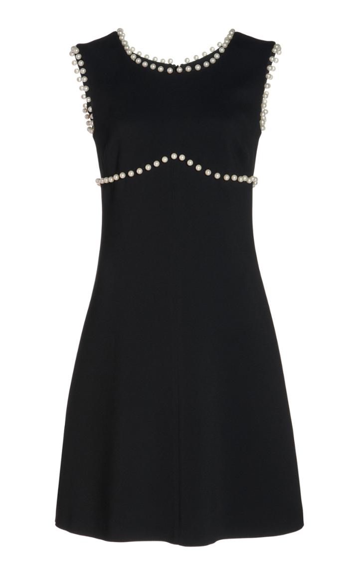 Moda Operandi Giambattista Valli Pearl-embellished Crepe Mini Dress