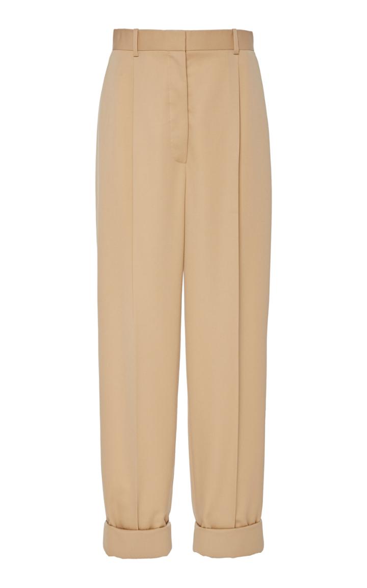 Moda Operandi The Row Marta Cuffed Wool Tapered Pants Size: 0