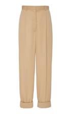 Moda Operandi The Row Marta Cuffed Wool Tapered Pants Size: 0