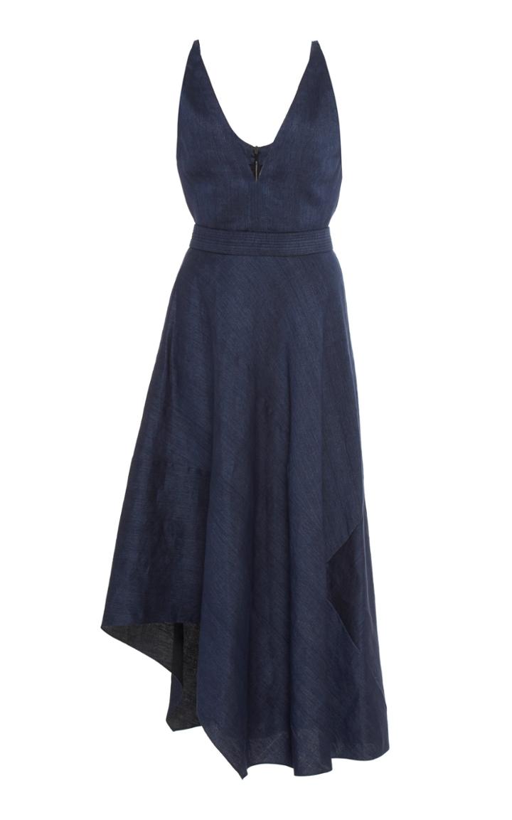 Narciso Rodriguez Asymmetric Linen Sundress