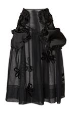 Simone Rocha Smocked Pocket Taffeta And Tulle Skirt