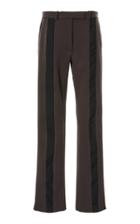Loewe Front Band Wool Straight-leg Trousers