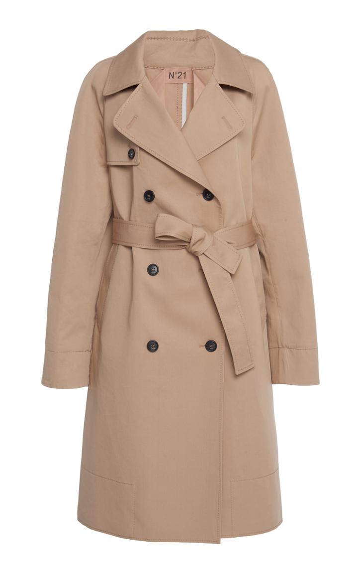 N 21 N&deg;21 Tammy Long Leather Trench Coat