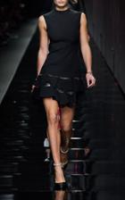 Moda Operandi Versace Ruffled Crepe Mini Dress