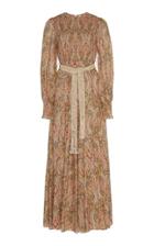Zimmermann Printed Silk-chiffon Maxi Dress Size: 0