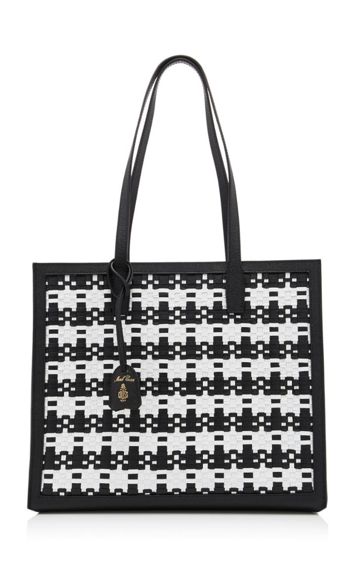Mark Cross Basket Weave Fitzgerald Tote