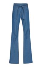 Victoria Victoria Beckham Belted High-rise Flared Jeans