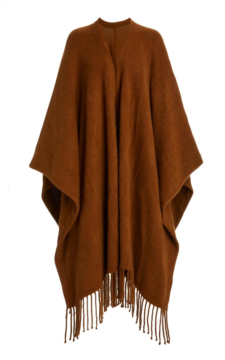 Moda Operandi Co Fringed Cashmere Cape