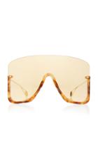 Gucci Oversized Acetate Shield Sunglasses