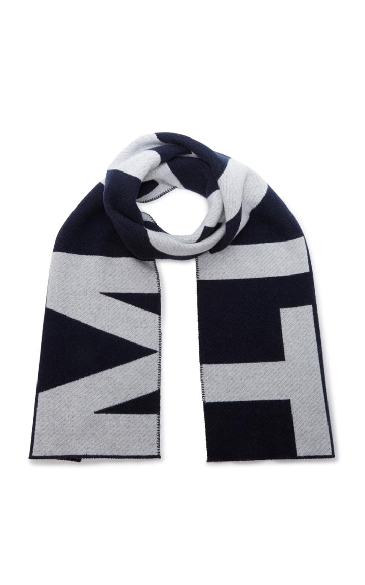 Isabel Marant Loli Logo Intarsia Wool-blend Scarf