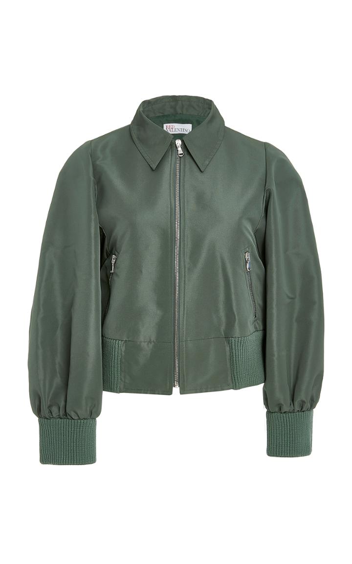 Red Valentino Long Sleeve Bomber Jacket