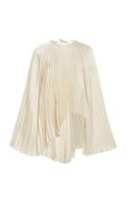 Beaufille Redi Asymmetric Satin-pliss Top