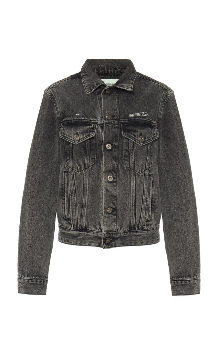 Off-white C/o Virgil Abloh Embossed Denim Jacket