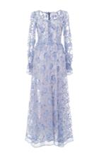 Luisa Beccaria Long Sleeve Lace Dress