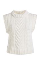 Moda Operandi Cecilie Bahnsen Madelyn Cable-knit Wool-alpaca Sweater Vest