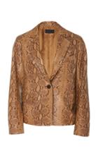 Nili Lotan Sylvie Lambskin Leather Blazer