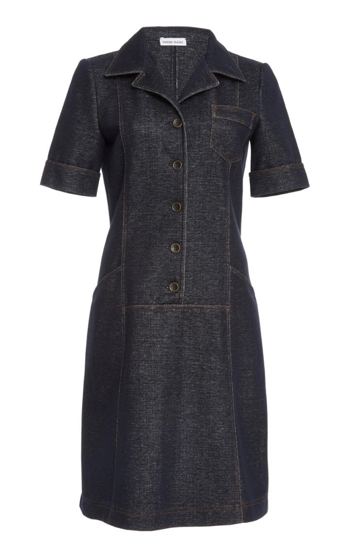 Tomas Maier Button Up Denim Dress
