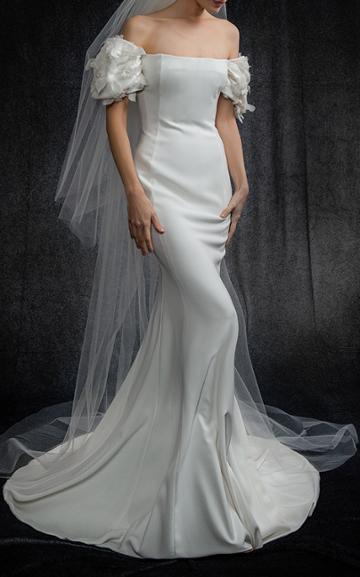 Elizabeth Kennedy Bridal Off-the-shoulder Gown