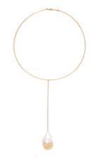 Mizuki One-of-a-kind Fluid Pearl Drop Collar Necklace