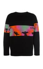The Elder Statesman Galactic Dye Dino Game Rambler Sweater