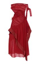 Moda Operandi Richard Malone Off-the-shoulder Ruched Tulle Dress Size: Xs