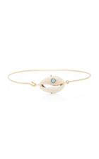 Pascale Monvoisin Cauri Turquoise Polki Bracelet