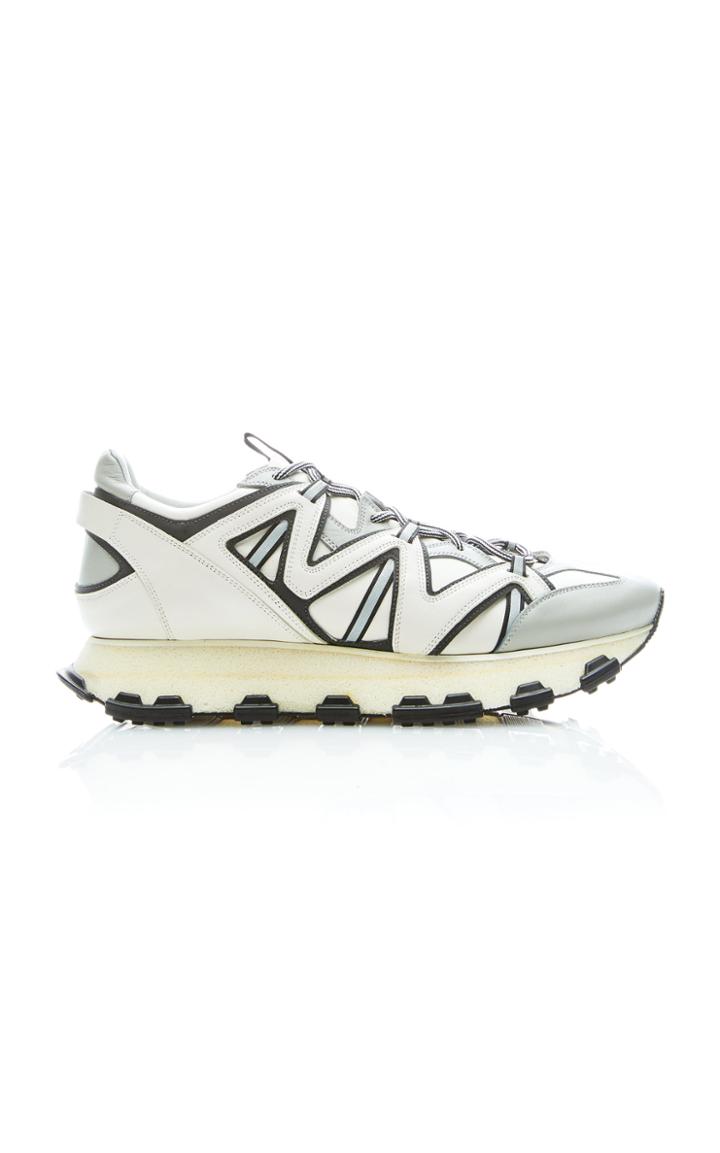 Lanvin Reflective Leather Low-top Sneakers Size: 5
