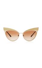 Dolce & Gabbana Gold-tone Cat-eye Sunglasses